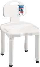 Bath Seat And Shower Chair with Backrest for Seniors, Bath Chair For Elderly