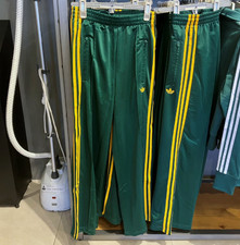 Adidas Women Adicolor Classic Firebird Loose Track Pants Green Yellow JP2314