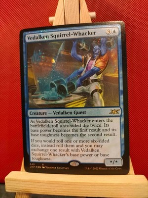Vedalken Squirrel-Whacker (Galaxy Foil) - Unfinity - Rare - NM - MTG