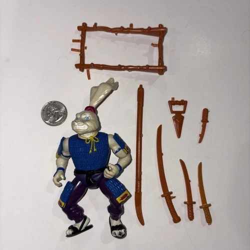 Vintage 1989 TMNT Usagi Yojimbo Figure Complete Teenage Mutant Ninja Turtles