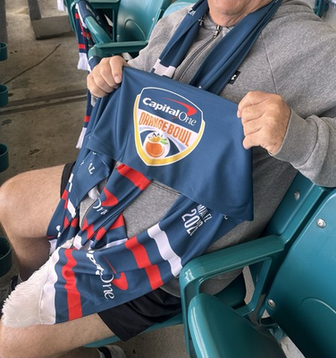 #ad 2026 Orange Bowl Commemorative Scarf Texas Tech vs. Oregon Stadium Giveaway SGA $19.95