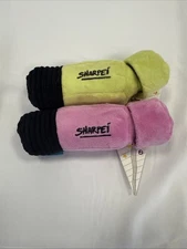 Bark Box Small Shar Pei Hi Biters Dog Toy Crinkle Squeaker NWT