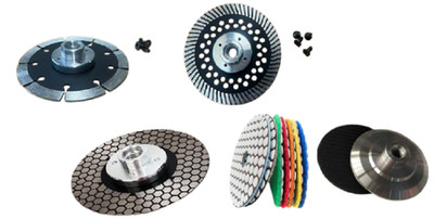 Wet Dry Polisher Accessories Stone Fabrication Combo Kit