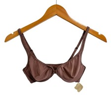 Vtg Victoria s Secret Gold Label Underwire Bra Sz 34B Taupe Brown Front Closure