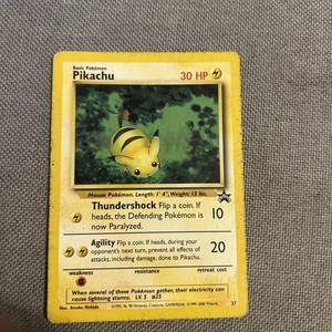 Pikachu Black Star Promo 27 | eBay