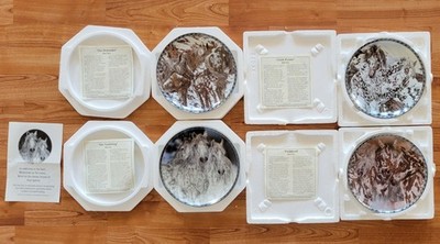 Bradford Exchange Horse Plates ''Free Spirits'' by Judy Larson complete set of 4