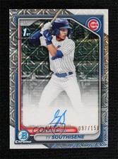 2024 Bowman Draft Chrome Prospect HTA Choice Refractor Ty Southisene Auto os2