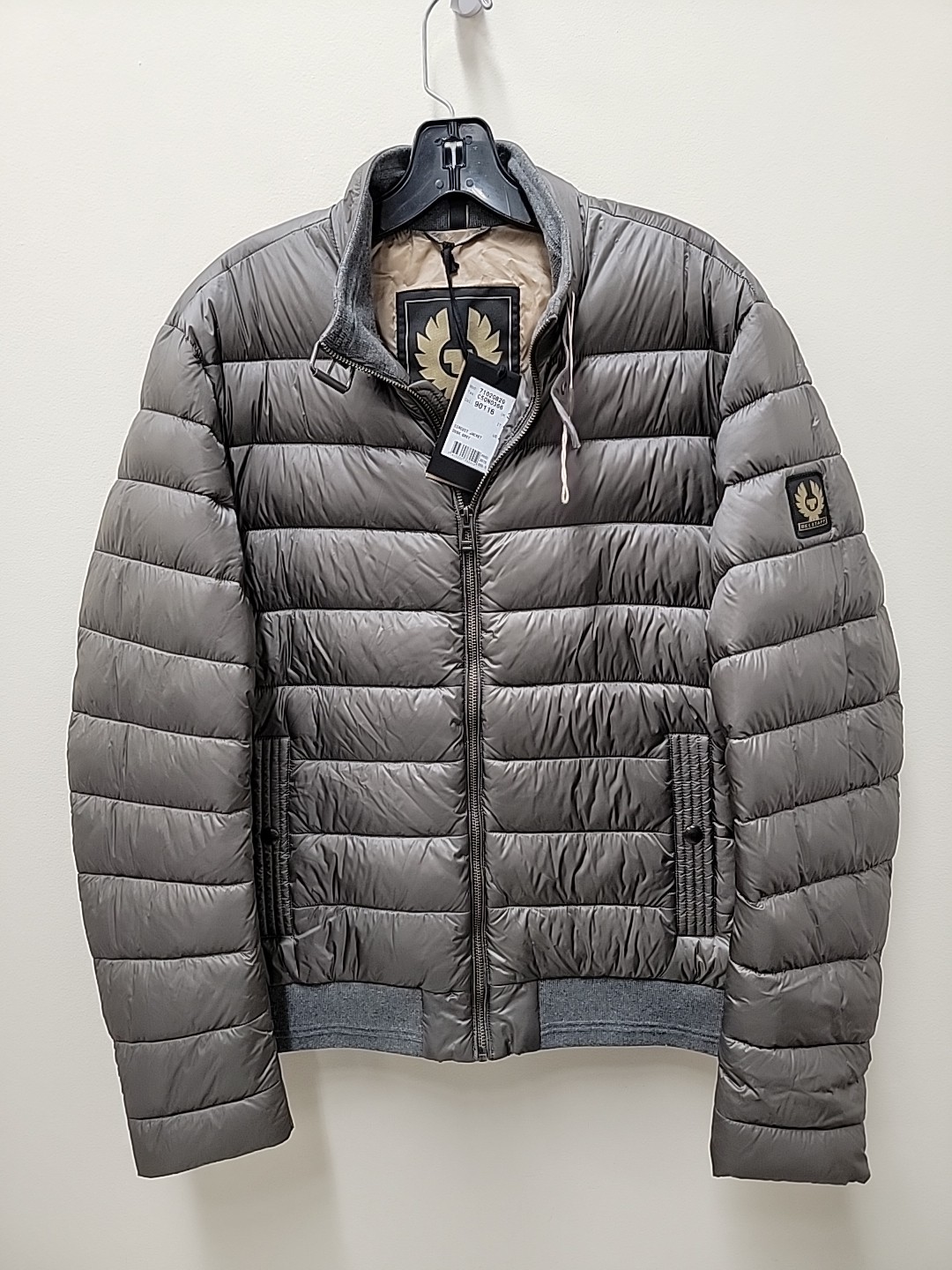 NWT Belstaff Circuit Down Jacket in Dusk Grey men's US 38