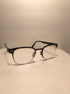 Zero G Titanium Jefferson Black Eyeglasses Frames 49-20 140 Made In Japan