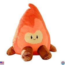 Cozy Camp Plush Pillow - Adorable Bon Stuffed Plushie Decor for Camping Room