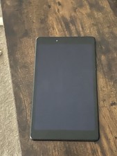 8-Inch Black Tablet with Blue Folio Case Bundle