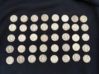 Silver Quarters Roll of 40 Washington 1936-1964 Circulated