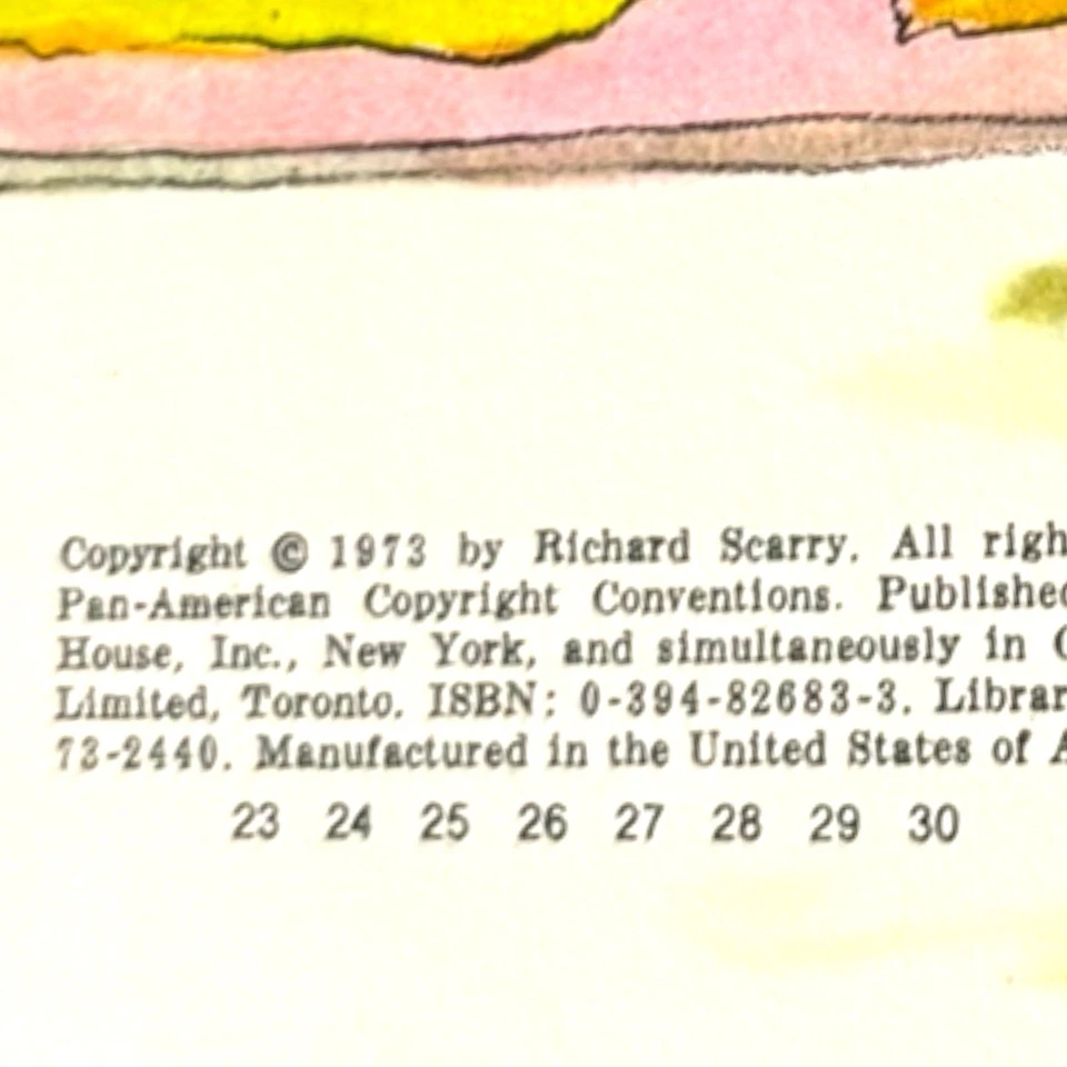 VTG Richard Scarry Books Find Your ABCs My House Lowly Worm Word Book Lot of 3 Foto 4 de 4