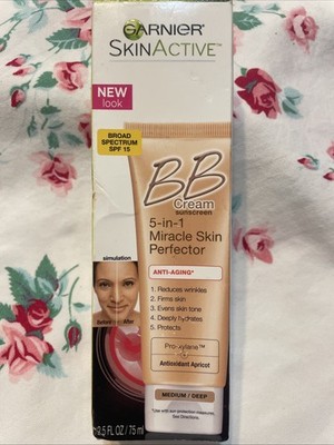 Garnier BB MEDIUM DEEP Cream 5IN1 Miracle Skin Perfector AntiAging 2.5oz NIB See