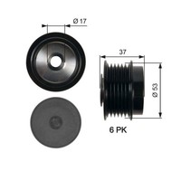 Generatorfreilauf Gates OAP7015 Drivealign™ FüR Chrysler Toyota Lexus