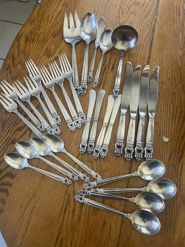 Sterling Silver Royal Danish International 5 Piece Setting For 4 Plus.52oz