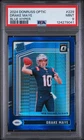 2024 Panini Donruss Optic #229 Drake Maye Blue Hyper PSA 9