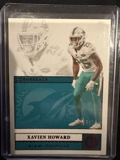 Xavien Howard 2021 Panini Encased Red 09/15 #59 Miami Dolphins 
