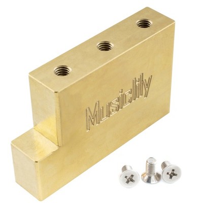 Musiclily Ultra 37mm Brass L Tremolo Block For Floyd Rose Locking Tremolo Bridge