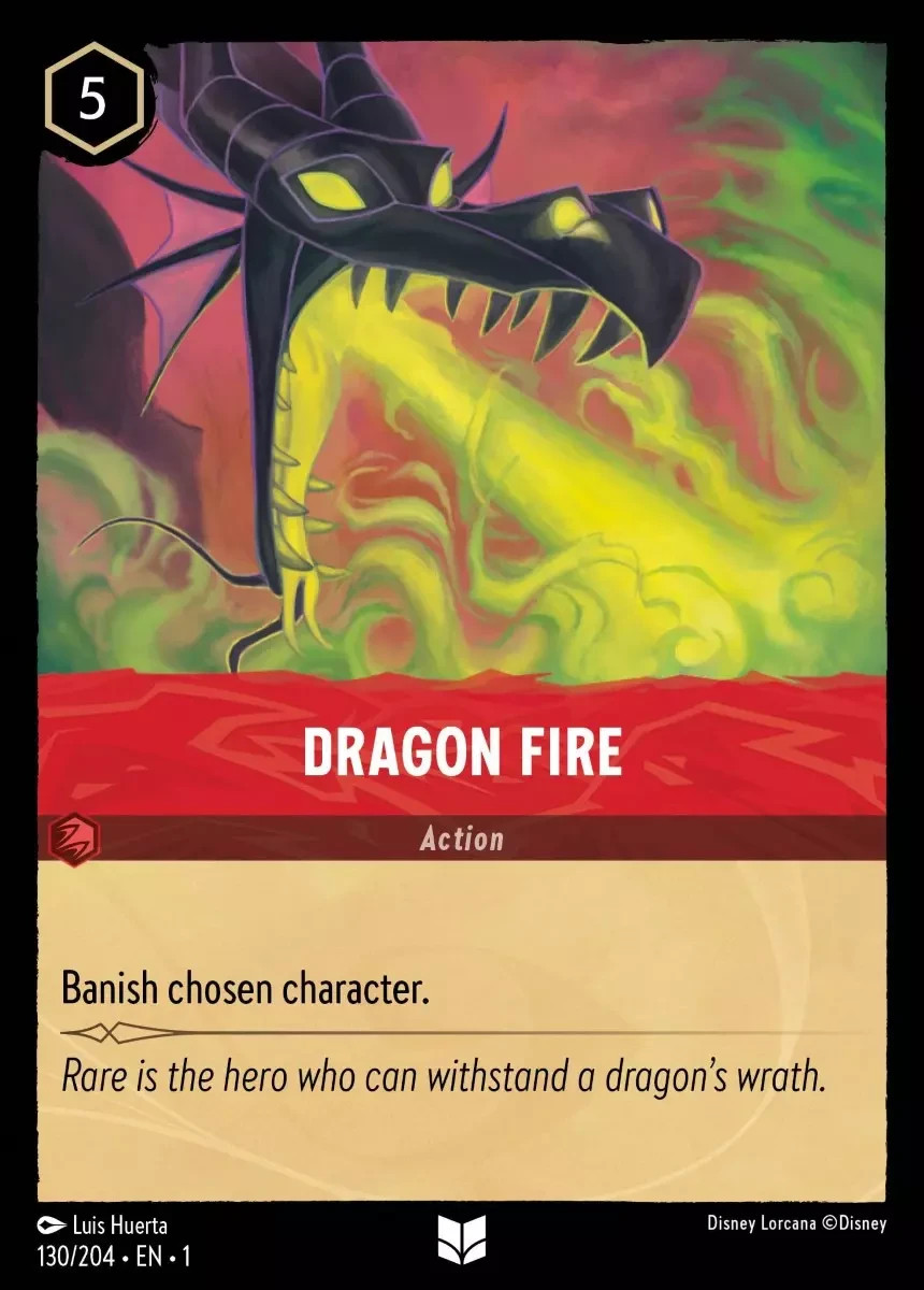 Dragon Fire 130/204. Lorcana The First Chapter
