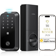 Smart Lock with Apple Home Key, Fingerprint Keyless Entry Door Lock Deadbolt ...