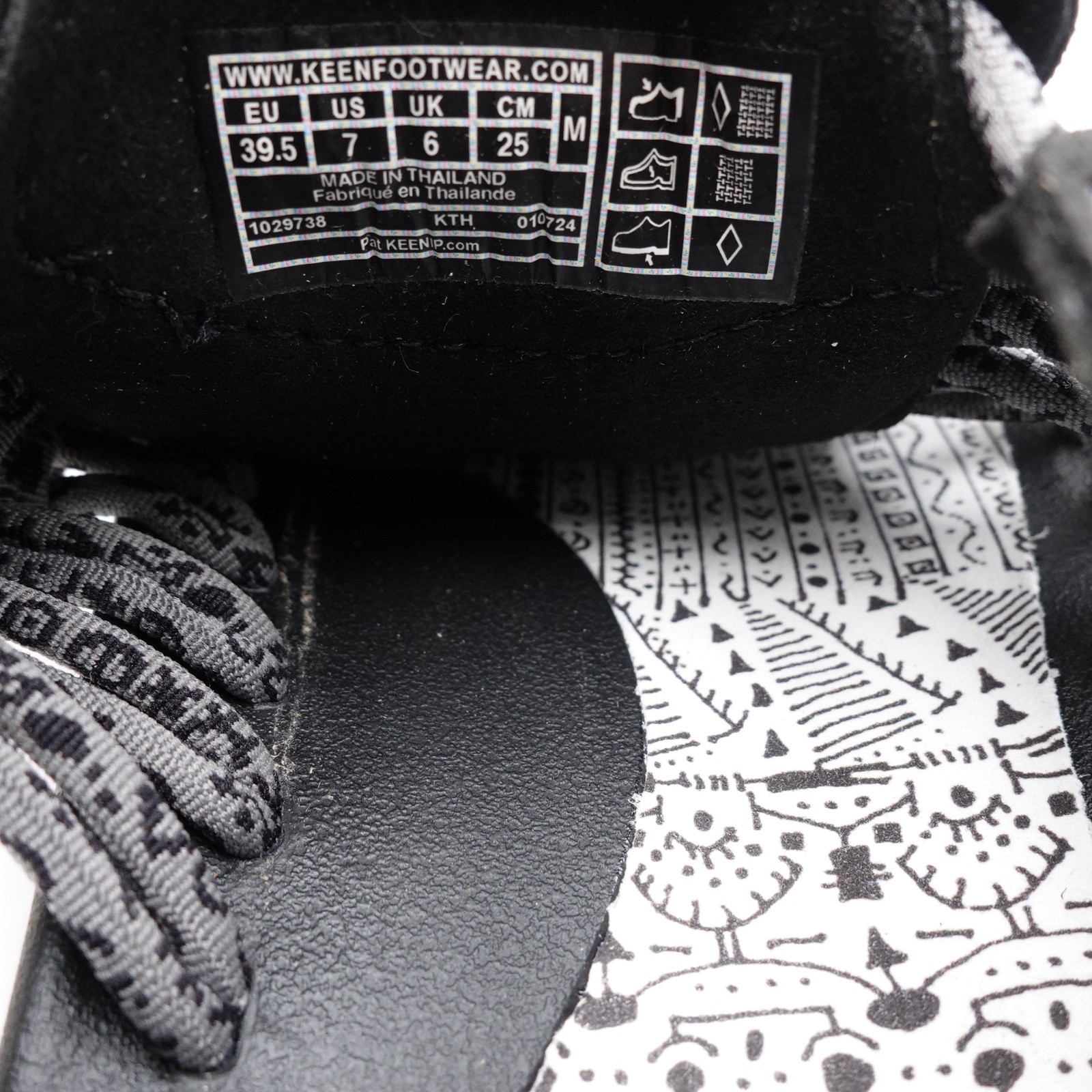 Size 7 Men's 8.5 Women's KEEN UNEEK Sandals 1029738 Black Artpara Fukagawa