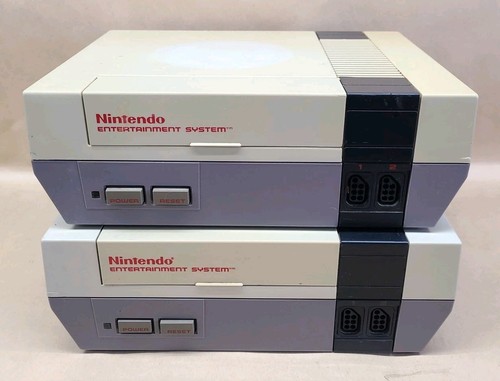 Nintendo Entertainment System NES Console Gray - For Parts/Repair *LOT OF 2*