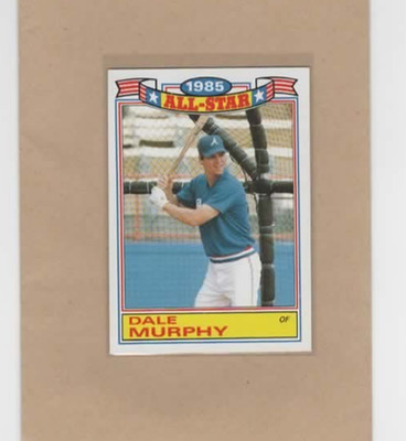 1986 Topps - Dale Murphy #18 All-Star Game Atlanta Braves 2 asterisk variation