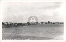 Carrabelle FL Florida Crooked River RPPC Photo Postcard COPY
