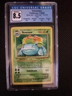 CGC 8.5 Venusaur 1999 Base Set 15/102 Holo Pokemon Card Blue Label sub grades