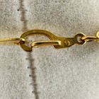 Vintage Gold Tone Rope Chain Necklace Faux Pearls 6” Retro Statement Jewelry — photo 5