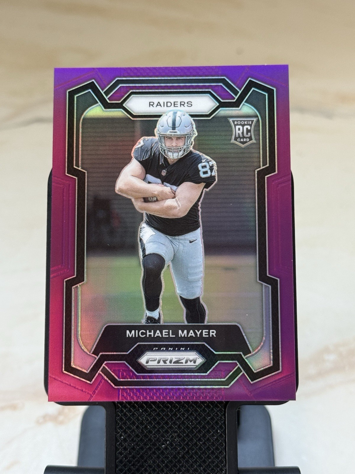2023 Panini Prizm Rookie Purple #361 Michael Mayer /125 RC Las Vegas Raiders