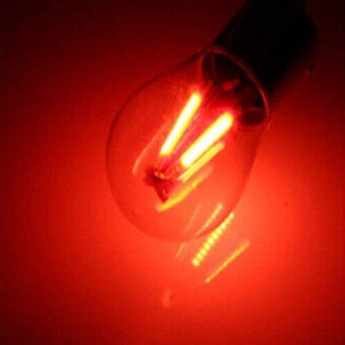 Auto P21/5W BAY15D 1157 COB 4 LED Bremslicht Rückleuchte KFZ DC 12V-24V Rot 2X - Bild 4 von 4