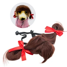 for Halloween Party Pet Costume Wigs Small Dogs Accessories Hair Pets