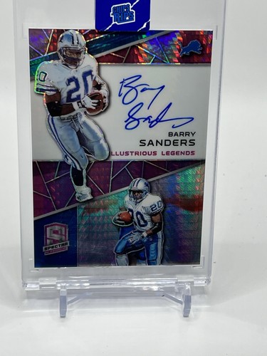 Sports Card Singles Barry Sanders On Card Autograph Spectra 4/15 | eBay