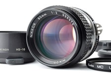 Nikon Ai-S NIKKOR 85mm F/2 Top Mint MF Portrait Lens w/ Hood AIS SN335374
