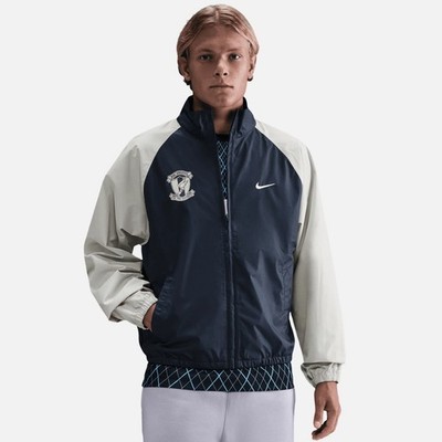 Nike Club Woven Blue Light Bone Sail Jacket IH7557-437 size Large Men's