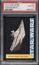 1977 STAR WARS WONDER BREAD #14 STAR DESTROYER PSA 10