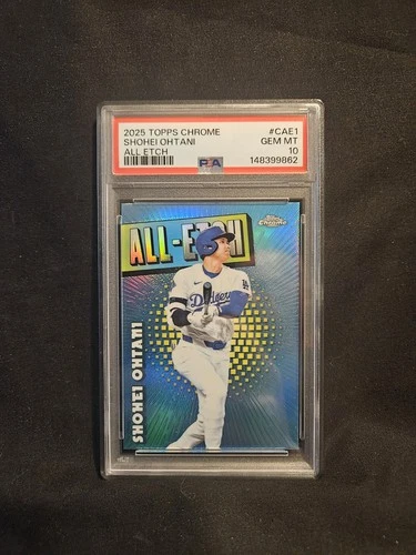 Shohei Ohtani 2025 Topps Chrome #CAE-1 Chrome All-Etch PSA 10