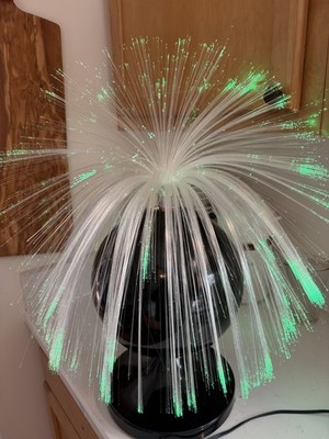 Fantasia Sunburst Fiber Optic Rotating Ball No. 4000 In Box Read Description