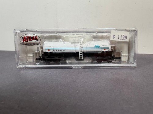 Tren a escala N Atlas 34832 vagón cisterna caolín OMYA ACFX 95327 | Condition: New