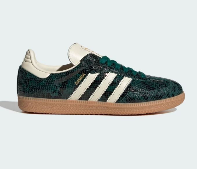 NEW Adidas Samba OG Snakeskin Collegiate Green JR8848 Size(s) 7w