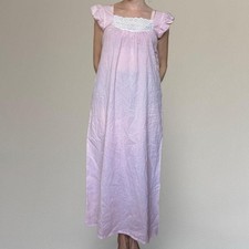 Vintage pinstripe maxi nightgown.
