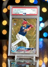 2018 Juan Soto RC Gold US300 PSA 9 Topps Update Parallel /2018 Rookie