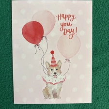 Leanin’ Tree Birthday Greeting Note Card “Happy You Day…”