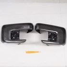 Carbon Fiber Exterior Side View Mirror Cover Cap For Ford F150 Raptor 2021-2026