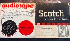2 cintas de carrete a carrete de colección, 77 controles de aire de radio WABC después del disparo de John Lennon