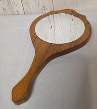 Vintage Antique Grape Vine Wood Handheld Mirr...