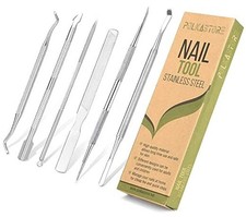 6-Pack Ingrown Toenail File and Lifters, Professional Surgical Stainless 6-pack