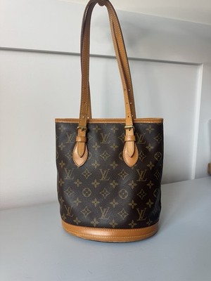 Louis Vuitton Bucket Bag PM Brown Canvas